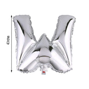 40" Mylar Foil Balloon - Silver Letters