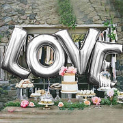 40" Mylar Foil Balloon - Silver Letters