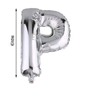 40" Mylar Foil Balloon - Silver Letters