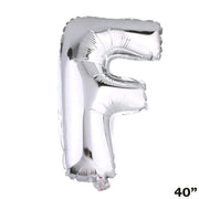 40" Mylar Foil Balloon - Silver Letters BLOON_40S_F