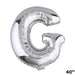40" Mylar Foil Balloon - Silver Letters BLOON_40S_G