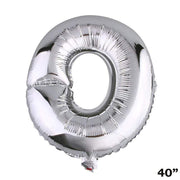 40" Mylar Foil Balloon - Silver Letters BLOON_40S_O