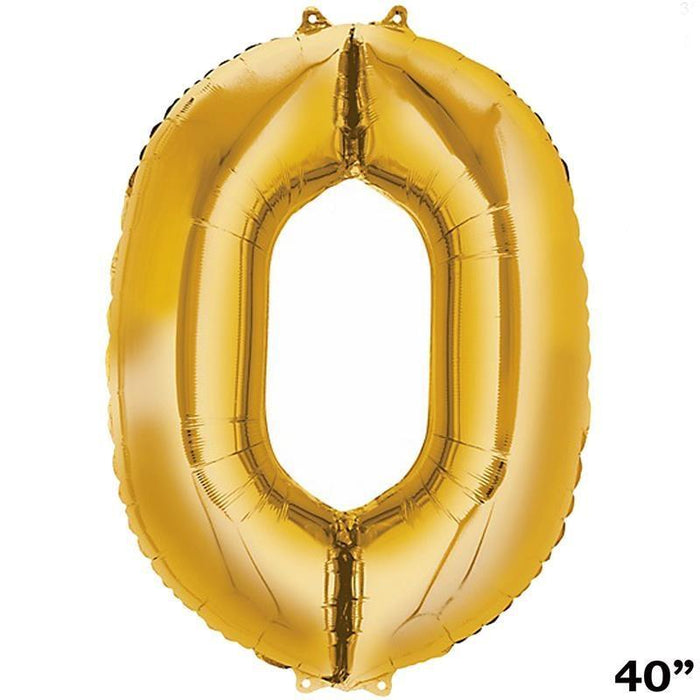 40" Mylar Foil Balloons - Gold Numbers BLOON_40G_0