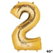 40" Mylar Foil Balloons - Gold Numbers BLOON_40G_2