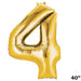 40" Mylar Foil Balloons - Gold Numbers BLOON_40G_4