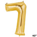 40" Mylar Foil Balloons - Gold Numbers BLOON_40G_7