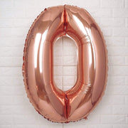 40" Mylar Foil Balloons - Rose Gold Numbers