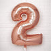 40" Mylar Foil Balloons - Rose Gold Numbers