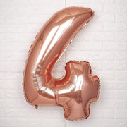 40" Mylar Foil Balloons - Rose Gold Numbers