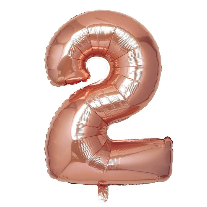 40" Mylar Foil Balloons - Rose Gold Numbers BLOON_40RG_2