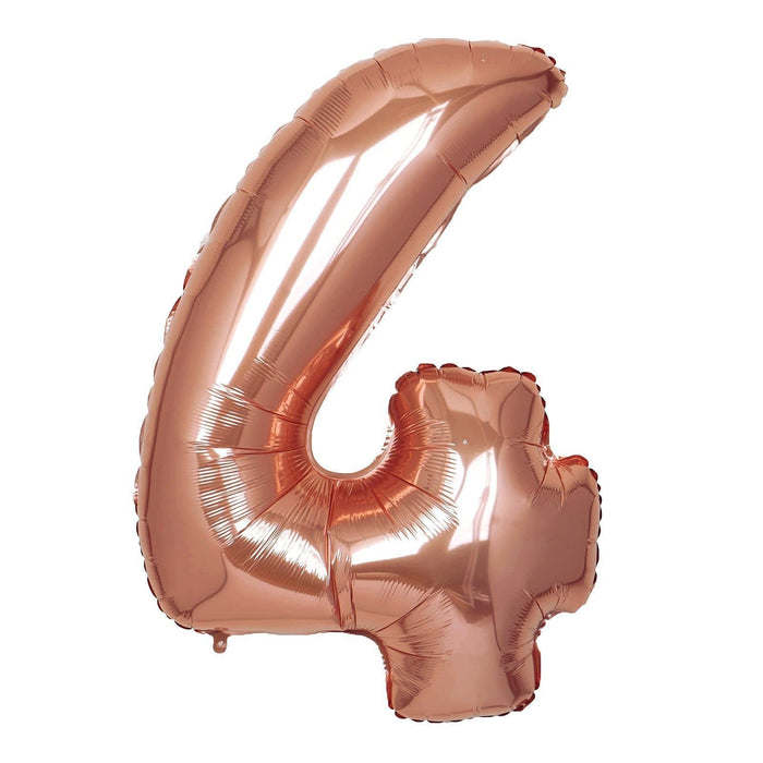 40" Mylar Foil Balloons - Rose Gold Numbers BLOON_40RG_4