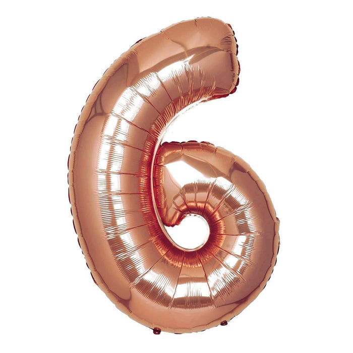 40" Mylar Foil Balloons - Rose Gold Numbers BLOON_40RG_6