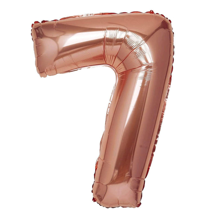 40" Mylar Foil Balloons - Rose Gold Numbers BLOON_40RG_7