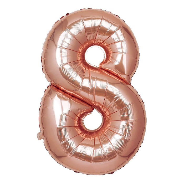 40" Mylar Foil Balloons - Rose Gold Numbers BLOON_40RG_8