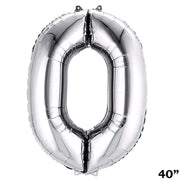 40" Mylar Foil Balloons - Silver Numbers BLOON_40S_0