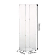 40" tall Acrylic Display Box Floor Standing Centerpiece