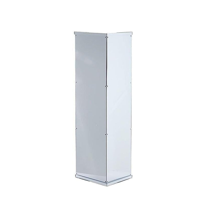 40" tall Acrylic Display Box Floor Standing Centerpiece PROP_BOX_001_40_SILV
