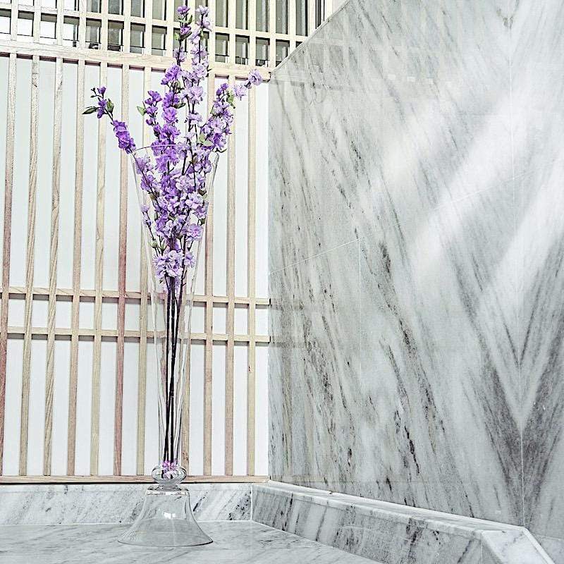 40" tall Reversible Trumpet Glass Vases - Clear VASE_A72_40_CLR