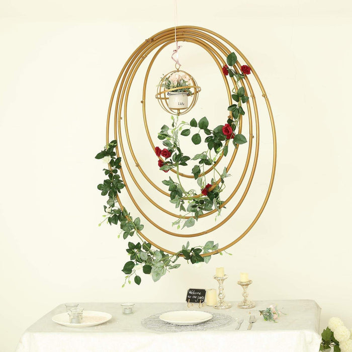 40" wide Round Metal Floral Hoop Wreath Ring