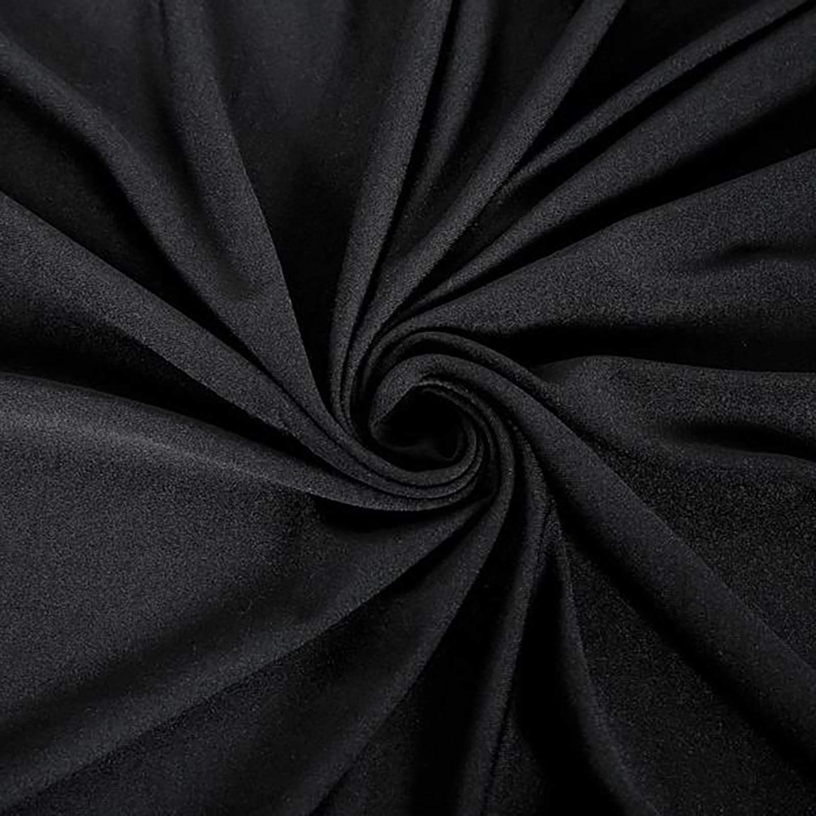 41-50 Gallons Spandex Stretch Round Trash Bin Cover - Black TAB_SPX_TRSB02_BLK