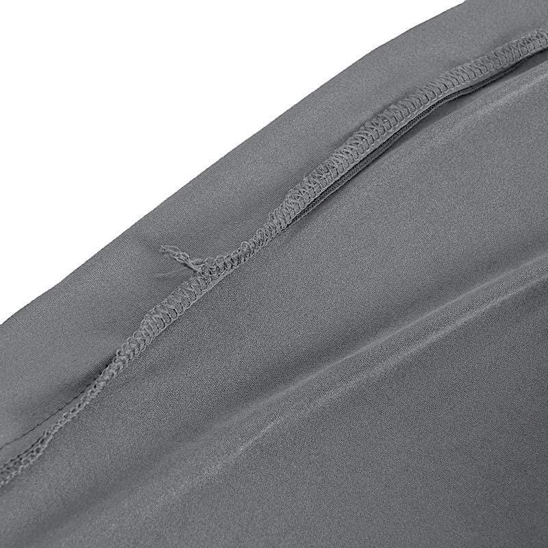 41-50 Gallons Spandex Stretch Round Trash Bin Cover - Charcoal Gray TAB_SPX_TRSB02_044
