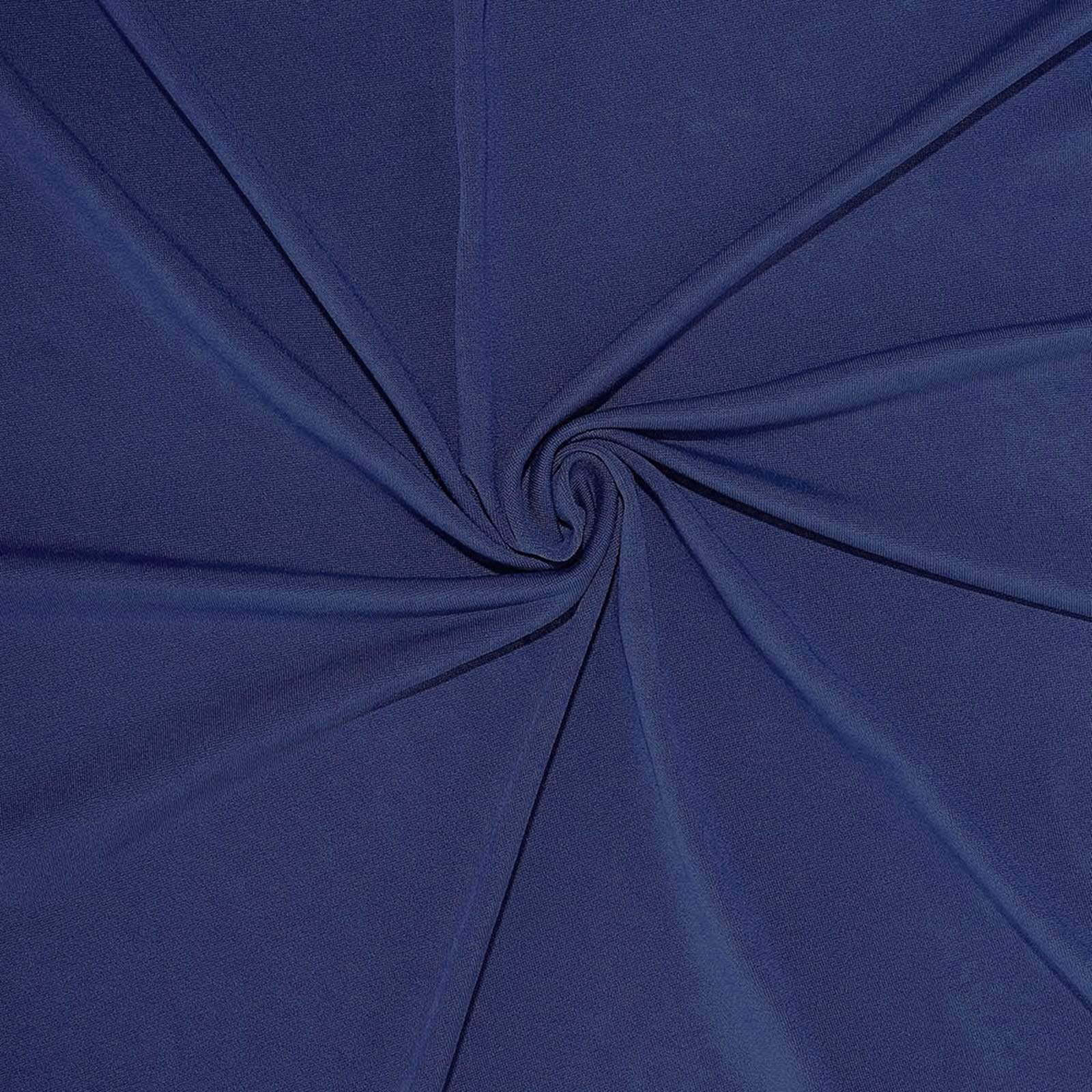 41-50 Gallons Spandex Stretch Round Trash Bin Cover - Navy Blue TAB_SPX_TRSB02_NAVY
