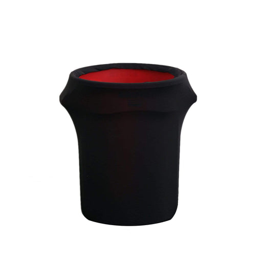 41-50 Gallons Spandex Stretch Round Trash Bin Cover - Black TAB_SPX_TRSB02_BLK
