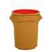41-50 Gallons Spandex Stretch Round Trash Bin Cover - Gold TAB_SPX_TRSB02_GOLD