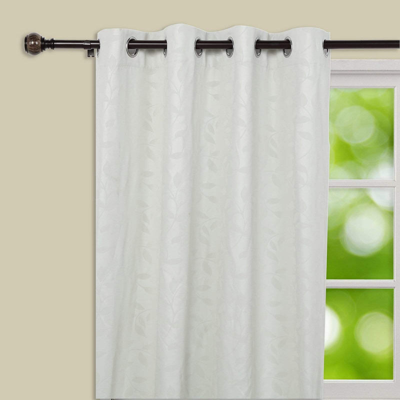 42"-126" long Adjustable Metal Curtain Rod Set with Marble Finials - Brown CUR_ROD004_42126_BRNZ