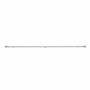 42"-126" long Adjustable Metal Curtain Rod Set with Teardrop Finials