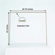 42" tall Adjustable Over The Table Rod Stand Metal Arch - Gold BKDP_STND_12_GOLD