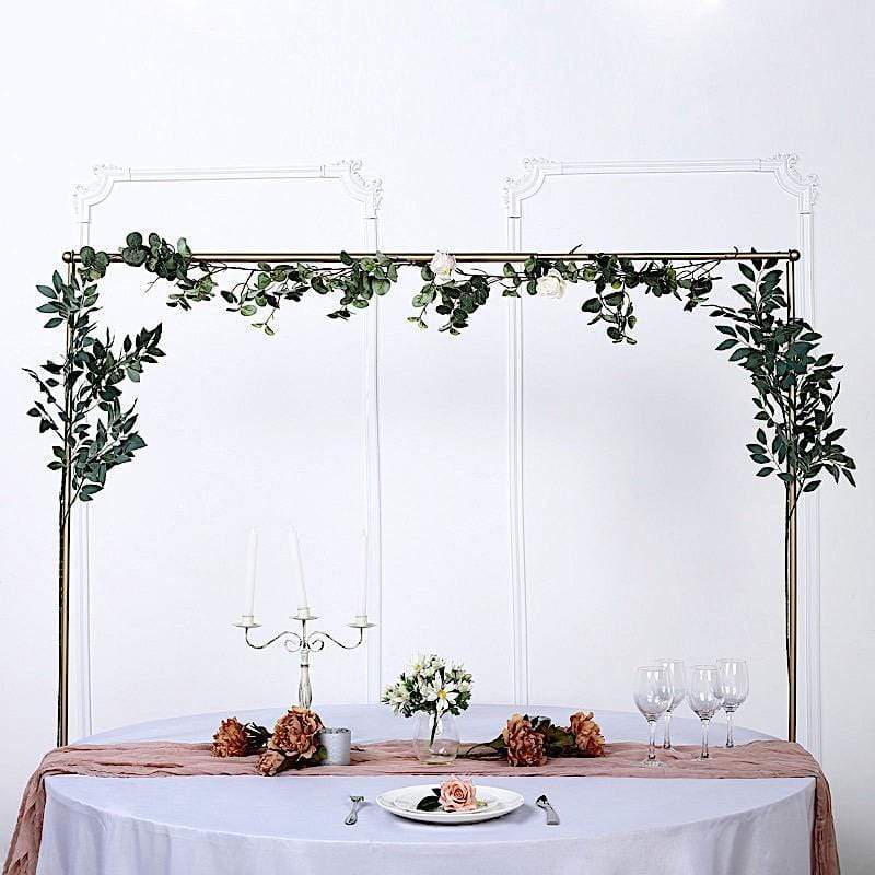 42" tall Adjustable Over The Table Rod Stand Metal Arch - Gold BKDP_STND_12_GOLD