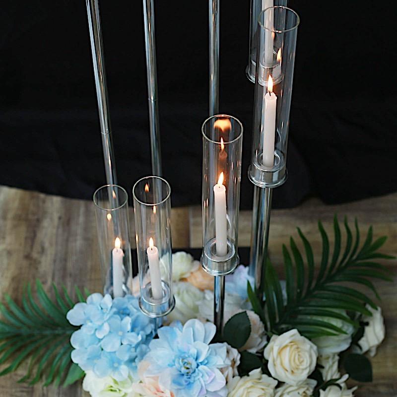 42" tall Candelabra Candle Holder Centerpiece with Glass