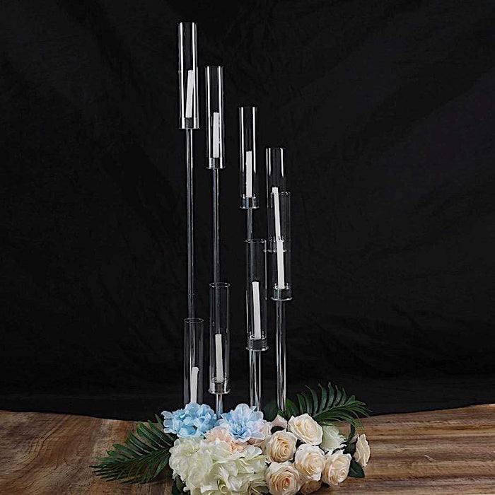 42" tall Candelabra Candle Holder Centerpiece with Glass