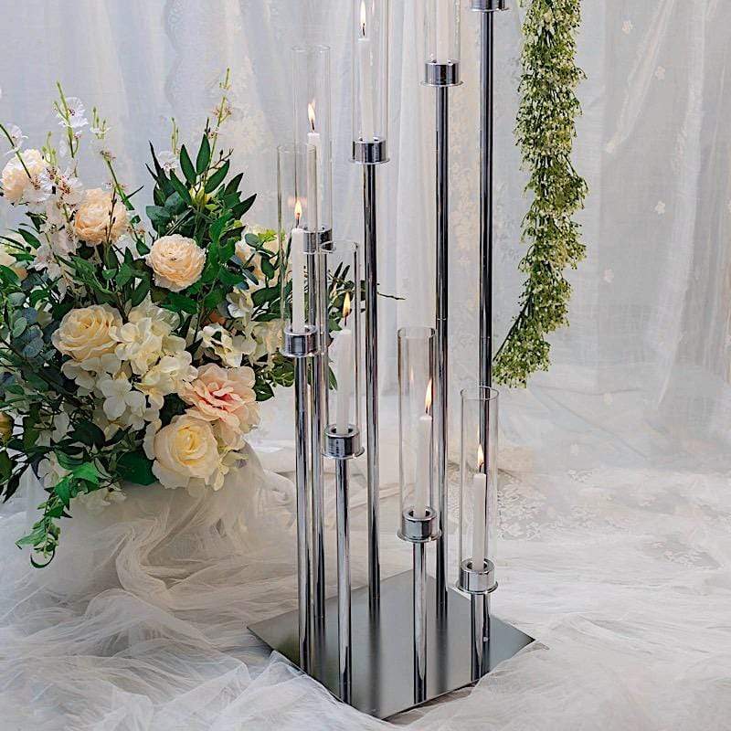 42" tall Candelabra Candle Holder Centerpiece with Glass