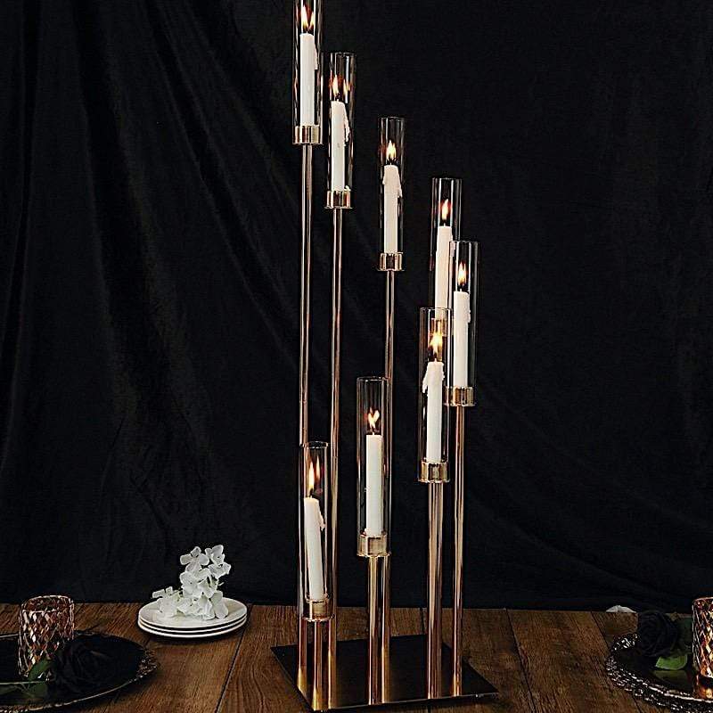 42" tall Candelabra Candle Holder Centerpiece with Glass