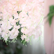 42" tall Silk Wisteria Flowers Hanging Vine Bush