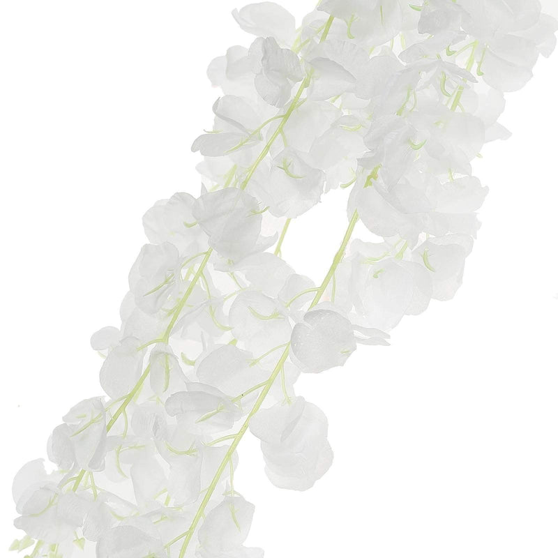 42" tall Silk Wisteria Flowers Hanging Vine Bush