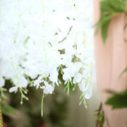 42" tall Silk Wisteria Flowers Hanging Vine Bush