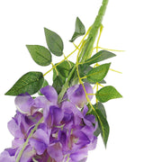42" tall Silk Wisteria Flowers Hanging Vine Bush
