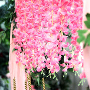 42" tall Silk Wisteria Flowers Hanging Vine Bush