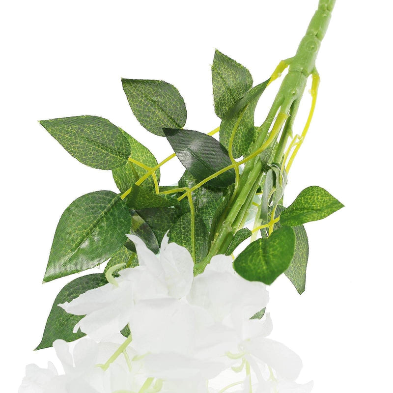 42" tall Silk Wisteria Flowers Hanging Vine Bush