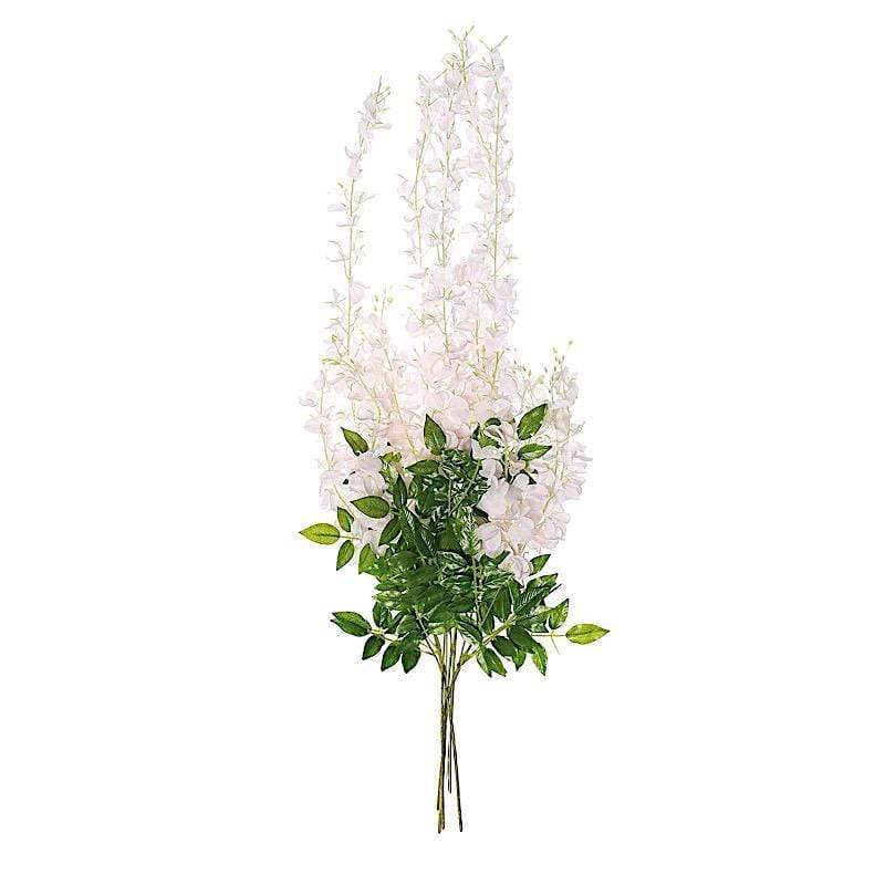 44" tall Silk Wisteria Flowers Hanging Vine Bush ARTI_WIST02_046