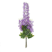 44" tall Silk Wisteria Flowers Hanging Vine Bush ARTI_WIST02_PURP