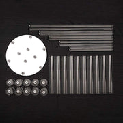 47" tall 10 Arm Crystal Glass Candelabra Votive Candle Holder - Clear CHDLR_CAND_030R_10_CLR