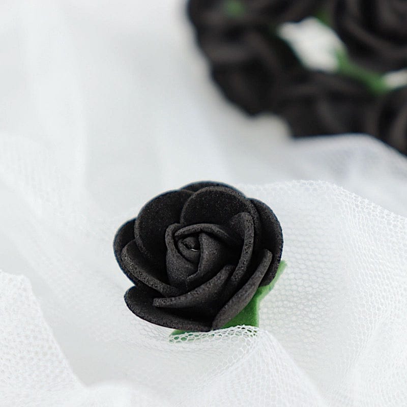 48 Mini Roses 4" Foam Artificial Flowers with Stem