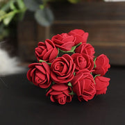 48 Mini Roses 4" Foam Artificial Flowers with Stem