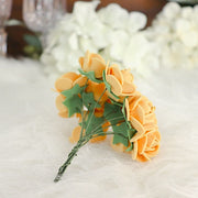48 Mini Roses 4" Foam Artificial Flowers with Stem