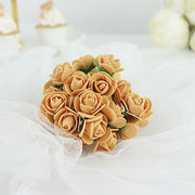 48 Mini Roses 4" Foam Artificial Flowers with Stem