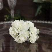 48 Mini Roses 4" Foam Artificial Flowers with Stem